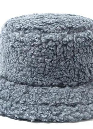 Зимняя теплая женская шапка шапочка шляпа котелок тедди теди3 фото