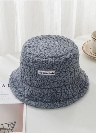 Зимняя теплая женская шапка шапочка шляпа котелок тедди теди4 фото
