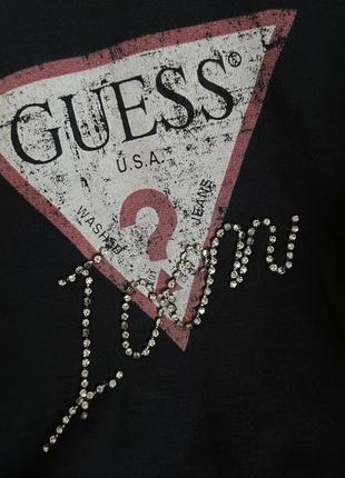 Світшот guess кофта гес оригінал на флісі чорна2 фото