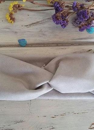 Повязка чалма с искусственной замши.