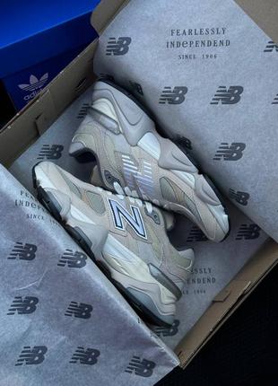 Женские кроссовки new balance 9060 prm beige grey  ⁇  smb7 фото