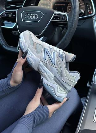 Женские кроссовки new balance 9060 prm beige grey  ⁇  smb8 фото