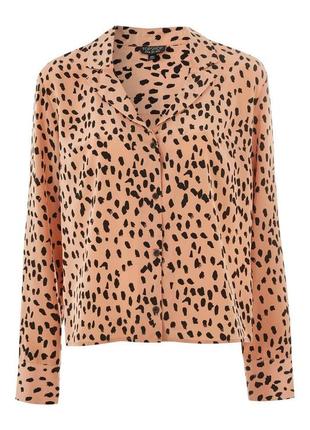 Блуза укорочена в принт topshop4 фото