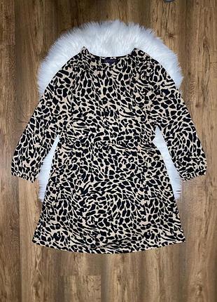Платье в животный принт m&amp;s collection