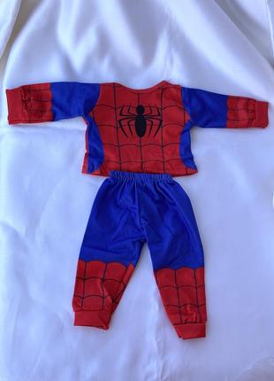 Костюмчик спайдермен spider-man, человек паук, на куклу ручной работы1 фото