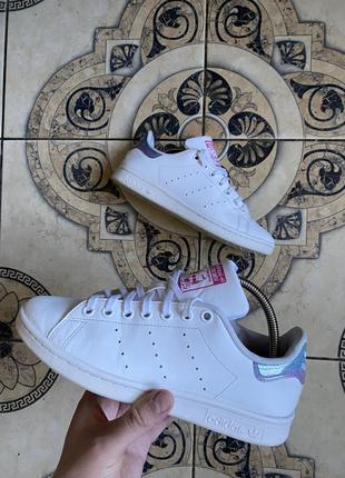 Женские кросівки жіночі кожаные кроссовки adidas stan smith j