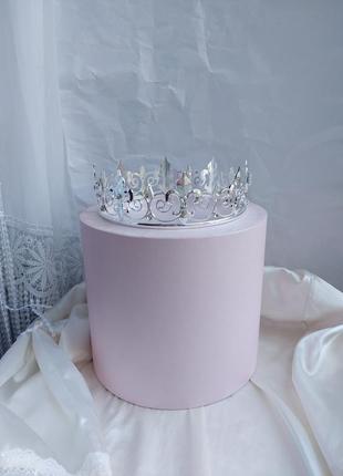 Кругла корона на торт для волосся3 фото