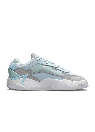 Женские кроссовки adidas originals niteball ll turquoise white2 фото