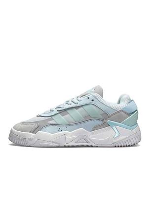 Жіночі кросівки adidas originals niteball ll turquoise white