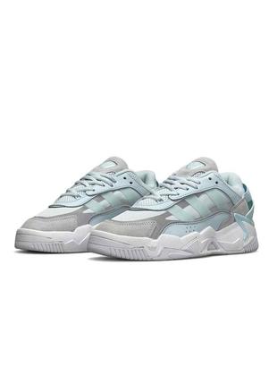 Женские кроссовки adidas originals niteball ll turquoise white4 фото