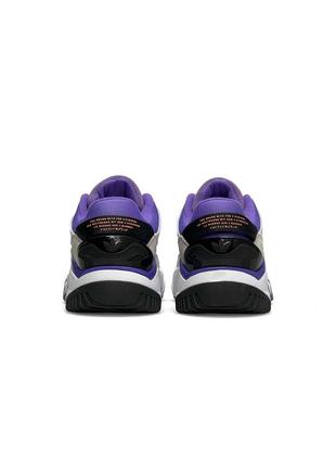 Женские кроссовки adidas originals niteball ll white grey purple6 фото