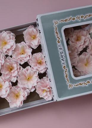 Мыльные цветы - камелия нежно-розовая класса люкс