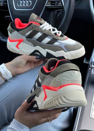 Женские кроссовки adidas originals niteball ll khaki black5 фото