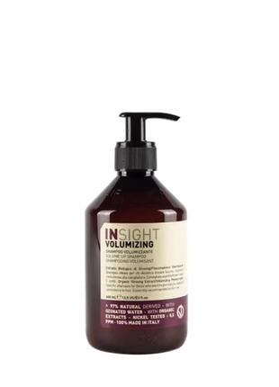 Insight шампунь для объема волос volumizing shampoo 400 мл1 фото