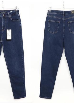 Стильные темносиновые демисезонные джинсы сcekar mom jeans1 фото
