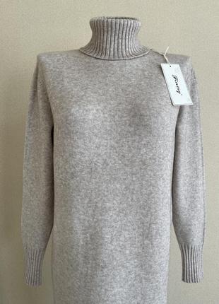 Стильне,базове тепле плаття-светр, з кашеміром7 фото