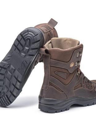 Женские демисезонные тактические берцы коричневые, ботинки военные размеры 34-48, обувь тактическая7 фото