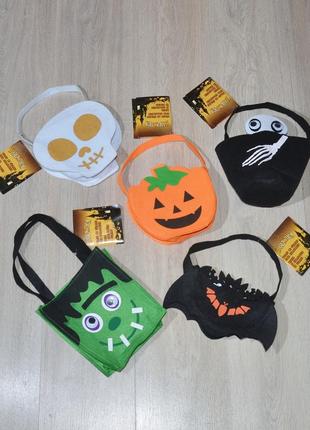 Сумка для цукерок. halloween кажан череп гарбуз сумочка солодощів фетрова хеллоуїн хелоуїн хеллоуін хелловін хеловін карнавальний костюм