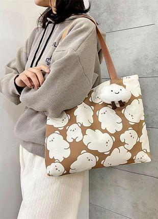Сумка шоппер мишки
