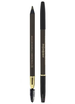 Yves saint laurent ysl олівець для брів зі щіточкою dessin des sourcils 1.3g no31 фото