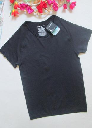 Шикарная бесшовная спортивная черная футболка primark 💜🌺💜1 фото