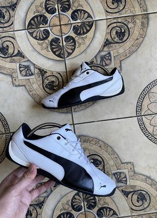 Женские кожаные кроссовки look puma drift cat 5 l