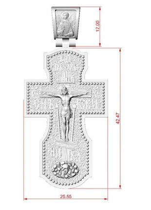 Крестик серебряный православный 4127702 фото