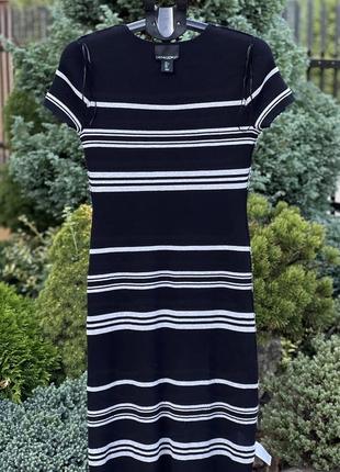 Cynthia rowley ausa трендовое трикотажное мягкое платье миди вискоза м-l