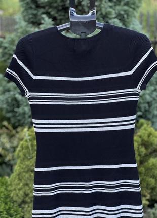 Cynthia rowley ausa трендовое трикотажное мягкое платье миди вискоза м-l