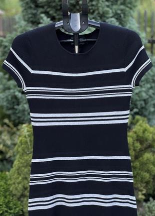 Cynthia rowley ausa трендовое трикотажное мягкое платье миди вискоза м-l