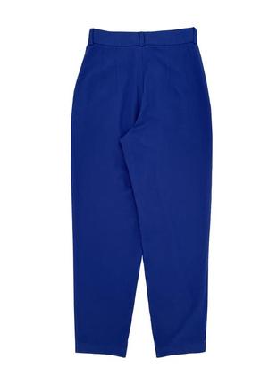 Стильные зауженные брюки в королевском синем цвете, m4 фото