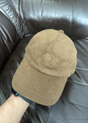 Коричнева кашемірова кепка lori piana