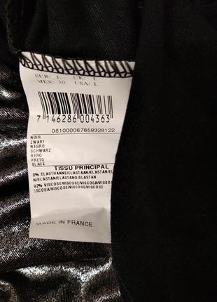 Платье черное с серебристой вставкой, франция, на брителях5 фото