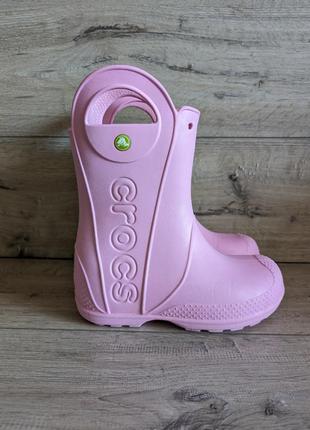 Резиновые сапоги б/у крокс crocs handle it j1 31-32 р 20,5 см