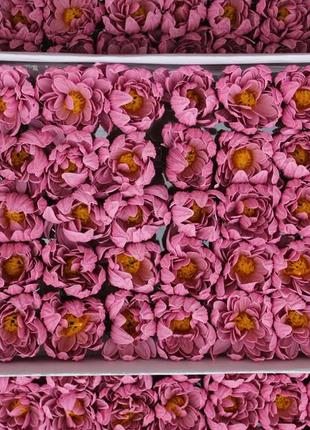 Квіти із мила - хризантема кольору махагон