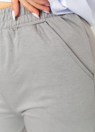 Спорт штаны женские, цвет серый5 фото