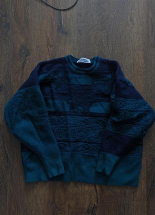 Винтажный теплый свитер