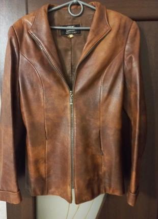 Пиджак жакет куртка натуральная кожа