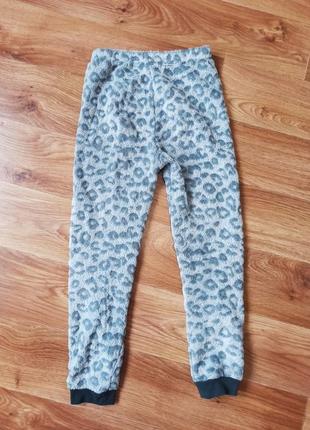 Теплые пижамные брюки на девочку рост 134 1401 фото