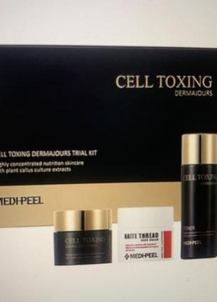 Набор миниатюр средств для лица со стволовыми клетками medi-peel cell toxing dermajours trial kit - 4 шт.