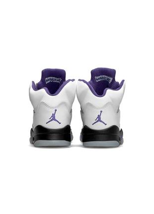 Женские кроссовки nike air jordan 5 retro white black purple #найк9 фото