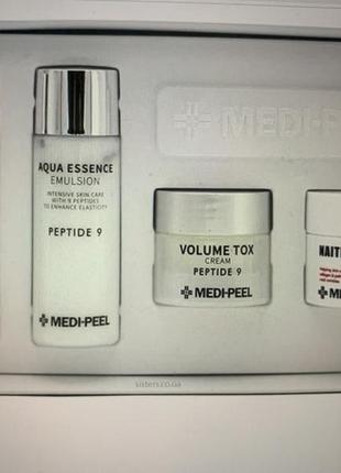 Набор средств для лица с пептидами medi-peel peptide skincare trial kit - 4 предмета