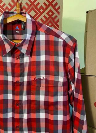 Чоловіча трекінгова рубашка , сорочка odlo stretch