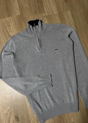 Оригинальная кофта lacoste 1/3 zip на молнии3 фото