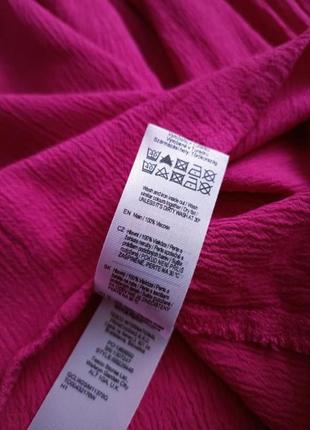 Блуза розовая фуксия вискоза.7 фото