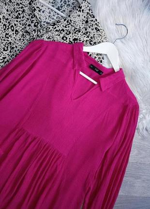 Блуза розовая фуксия вискоза.4 фото