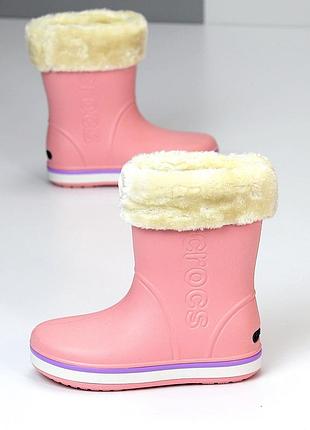 Резиновые сапоги для непогода со съемной чулкой из экомеха