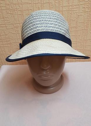 Летняя шляпа из натуральной соломки2 фото