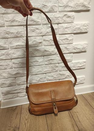 Nannini итальялия кожаная винтажная свет коричневая женская сумка кроссбоди кожа натуральная