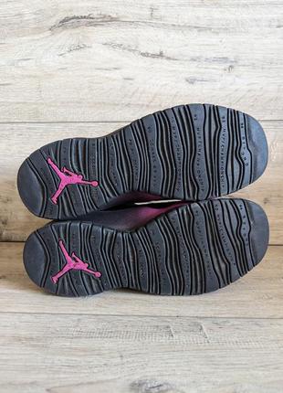 Кроссовки б/у air jordan 10 retro black fuchsia gs 38 р 24.5 см6 фото